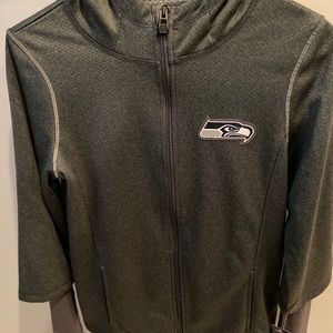 NWT Seattle Seahawks NFL Licensed Girls’ Zip Up Hoodie, Size 16.